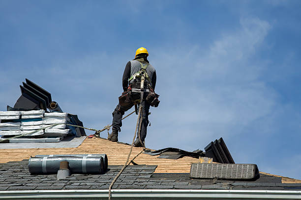 Professional Roof Replacement technician working in Bangor, WI